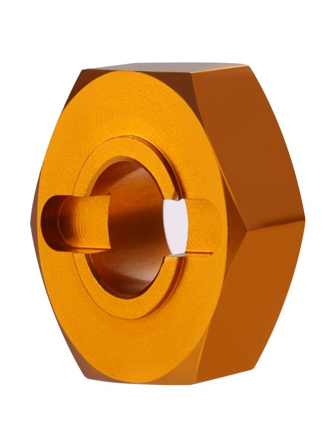 Mesimsple Alloy Wheel Hex Hub Lock Nut & Body Clips for 1/16 H16207 16208 16209 16210 H16H H16E H16P H16BM H16BM H16GT H16DR Series Upgrades Part Yellow - Image 3